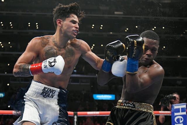 <p>Ryan Garcia dismantled Javier Fortuna to extend his undefeated run to 23 fights  </p>
