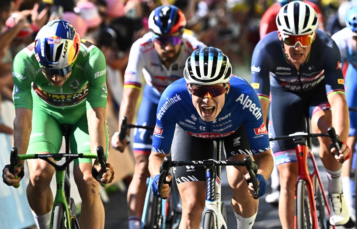 Tour de France 2022 LIVE result: Jasper Philipsen wins Stage 15 after Jonas Vingegaard crash
