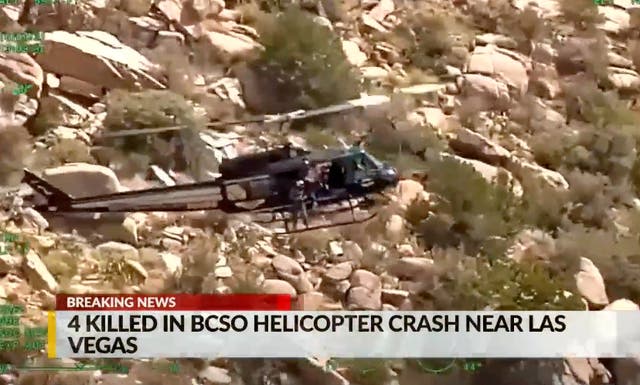 <p>Four killed in sheriff’sdepartment helicopter crash in New Mexico </p>