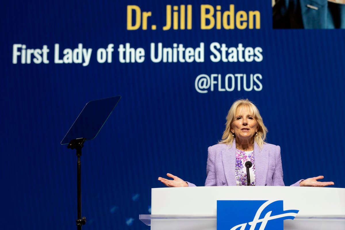 First Lady Jill Biden blames Ukraine war and other unforeseen issues for president&rsquo;s stalled agenda
