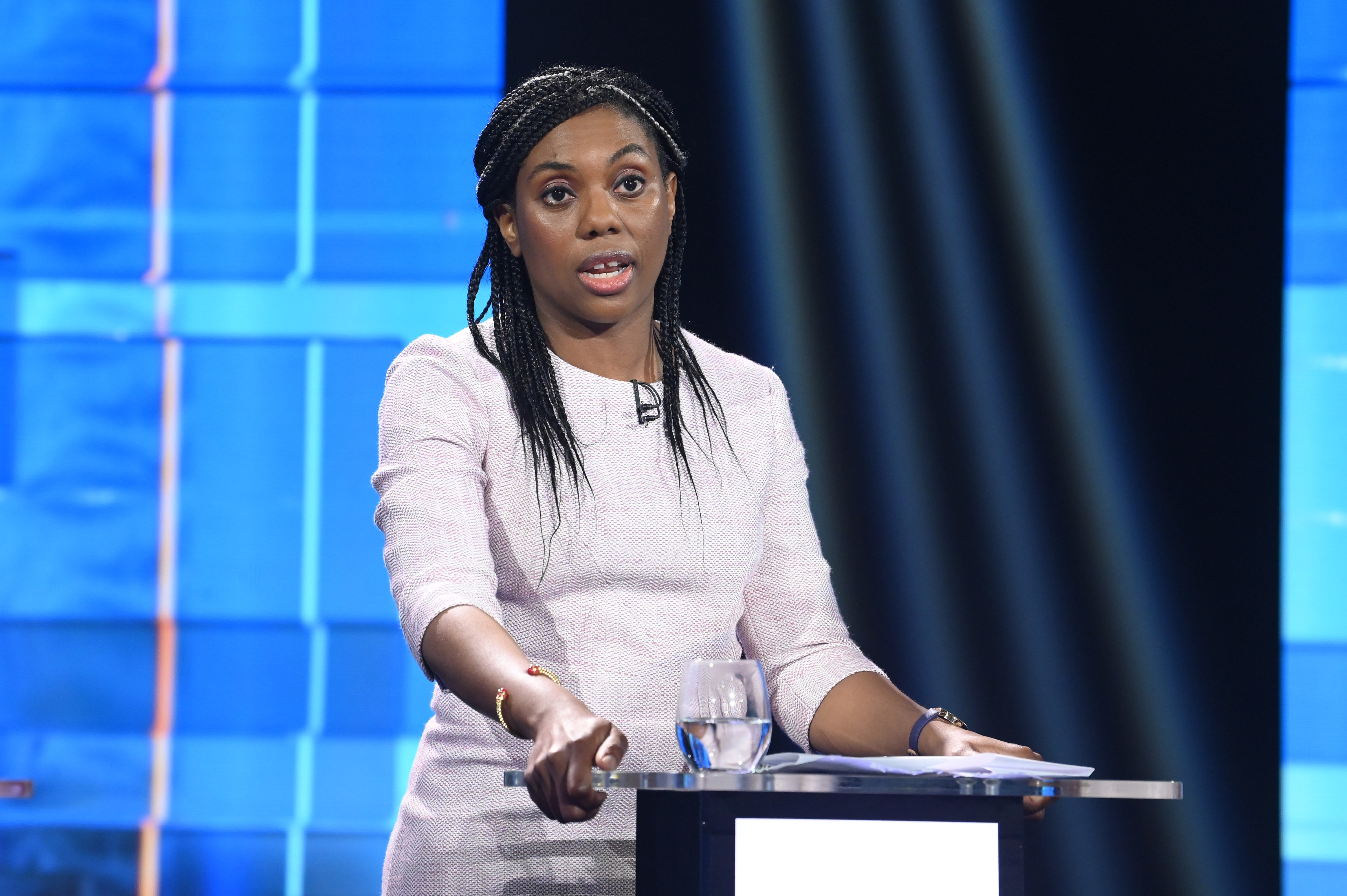 Kemi Badenoch during the second live TV debate for the Conservative leadership candidates (Jonathan Hordle/ITV)