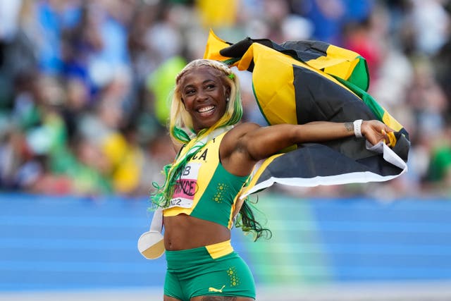 Jamaica’s Shelly-Ann Fraser-Pryce has won five world 100m titles. (Martin Rickett/PA)