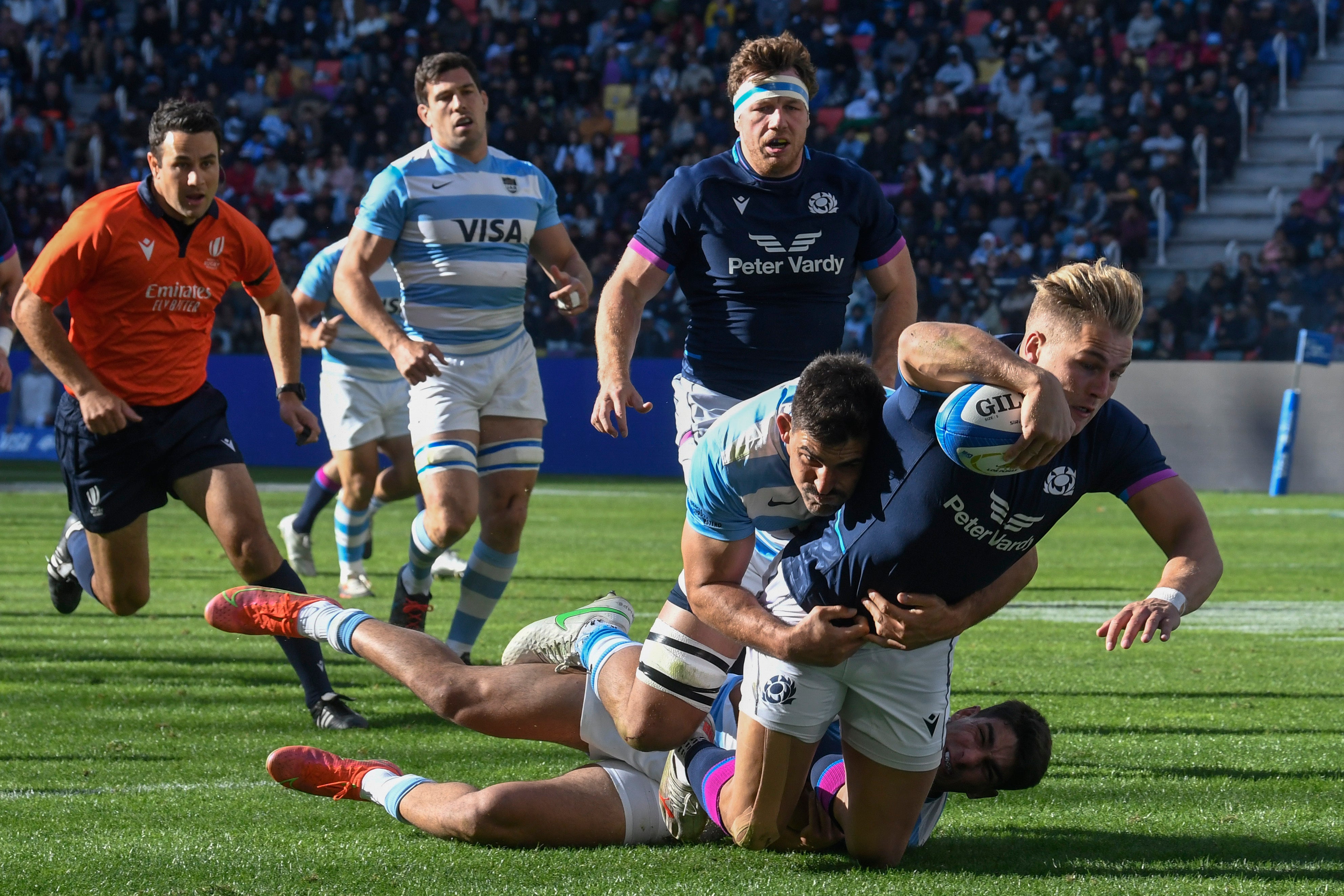 Scotland went agonisingly close to a series win in Argentina, but also lost their decider, 34-31 in Buenos Aires (Gustavo Garello/AP)