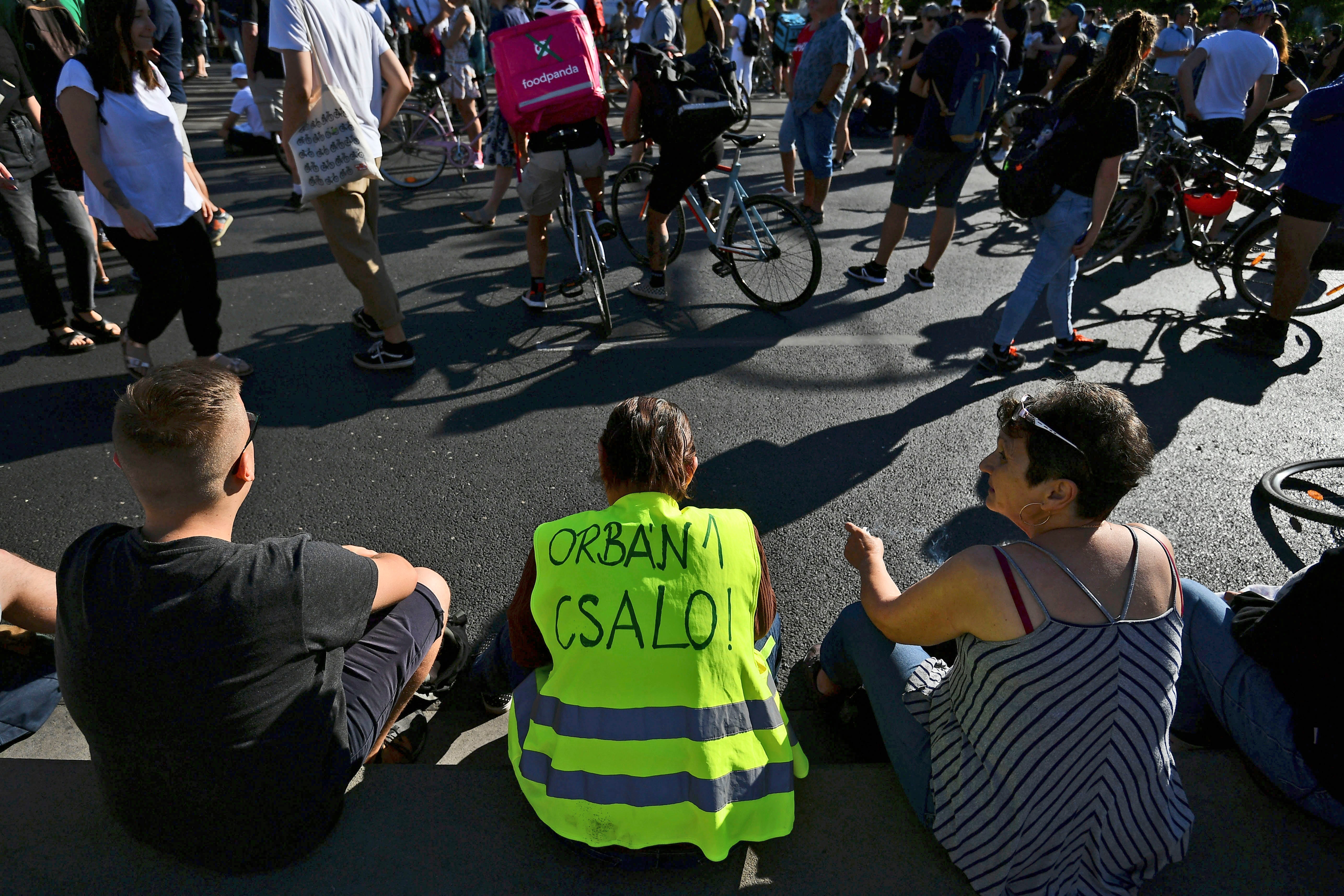 Hungary Tax Law Protest