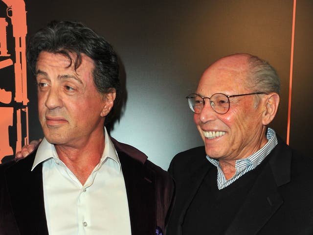 <p>Actor Sylvester Stallone and producer Irwin Winkler arrive to the premiere of CBS Films' "The Mechanic" on January 25, 2011 in Los Angeles, California.</p>