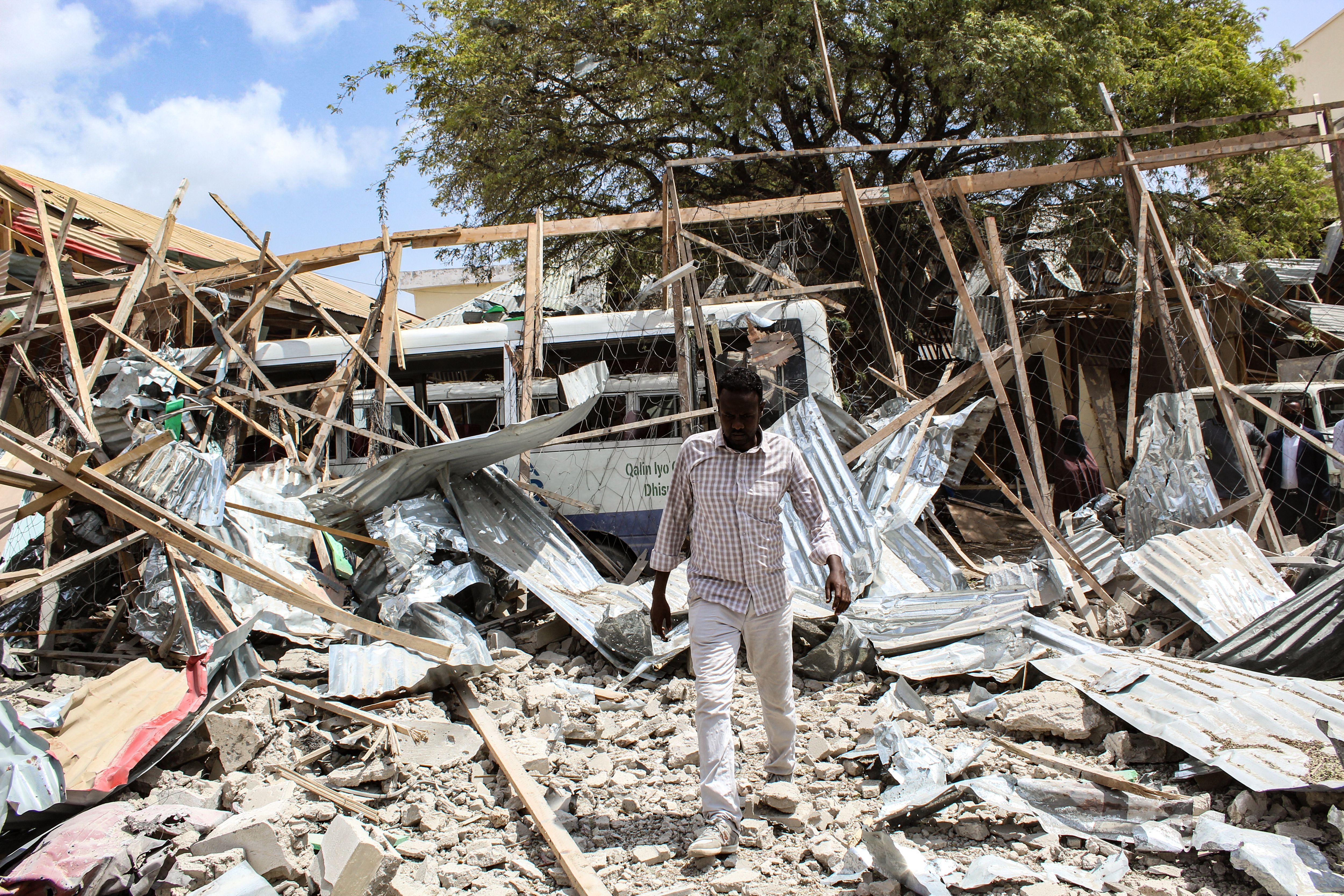 Eight people were killed in a car bombing near a school in Somalia’s capital Mogadishu