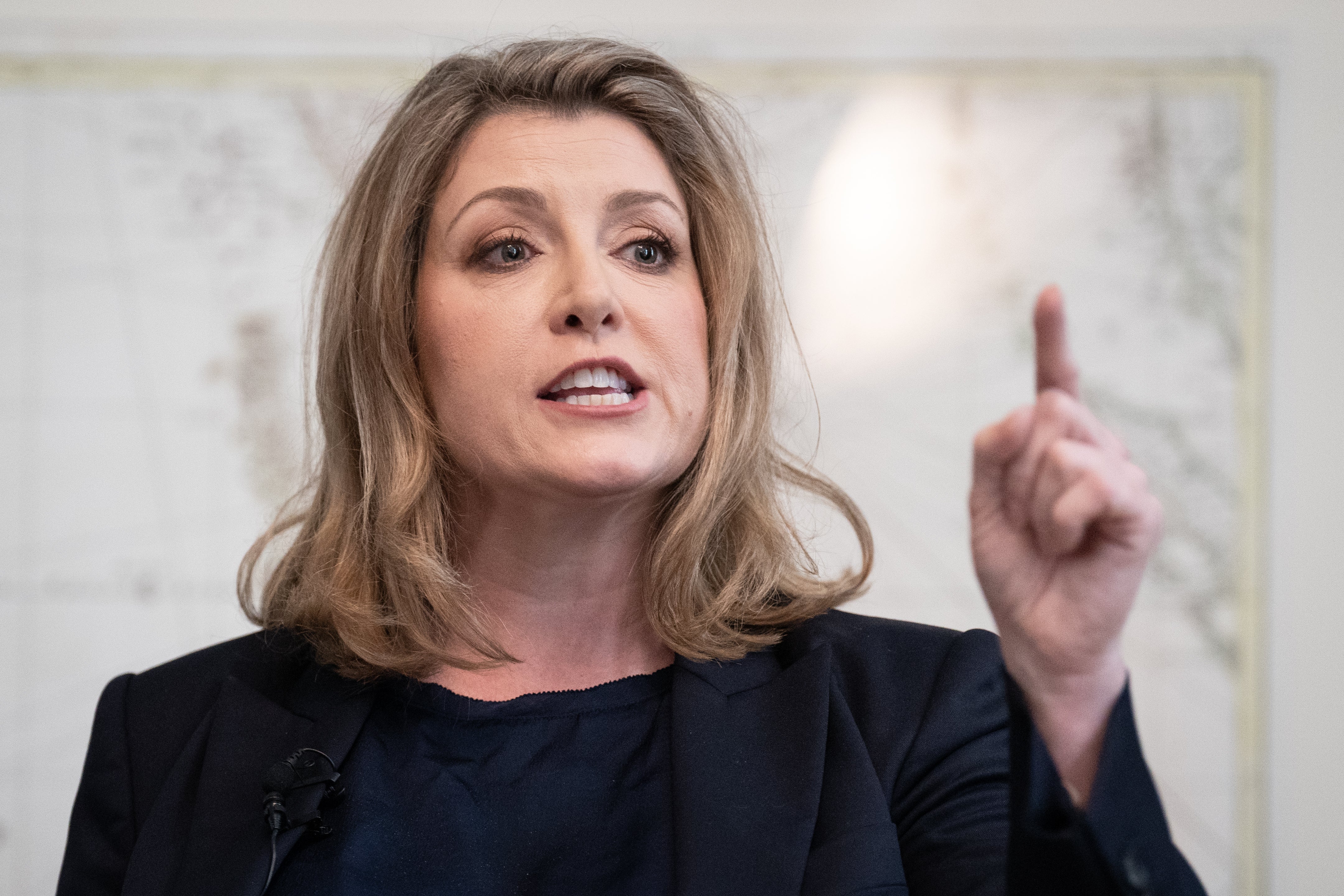 Penny Mordaunt at the launch of her campaign to be Conservative Party leader and prime minister