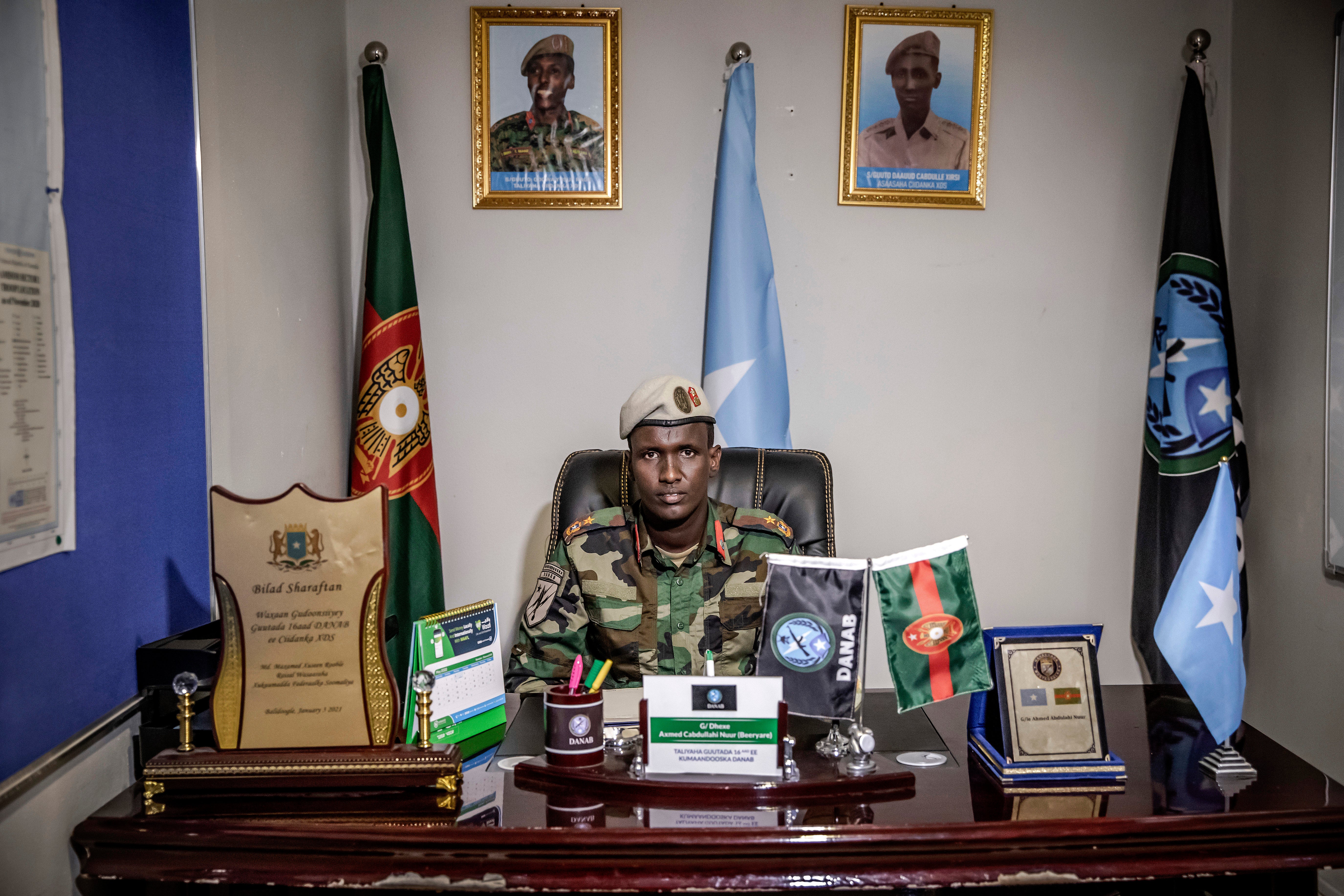 Lt Col Ahmed Abdullahi Nuur is the brigade commander for Somalia’s Danab unit, an elite force of 1,600 fighters