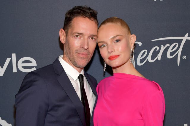 <p>Kate Bosworth and Michael Polish in January 2020</p>