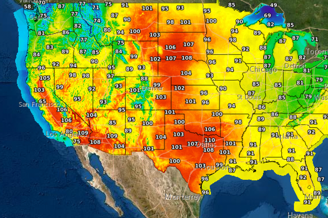 Las altas temperaturas continuarán esta semana, especialmente en los Llanos del centro y sur