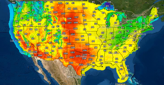 Las altas temperaturas continuarán esta semana, especialmente en los Llanos del centro y sur