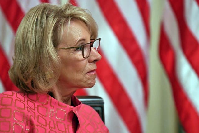 <p>Former Secretary of Education Betsy DeVos</p>