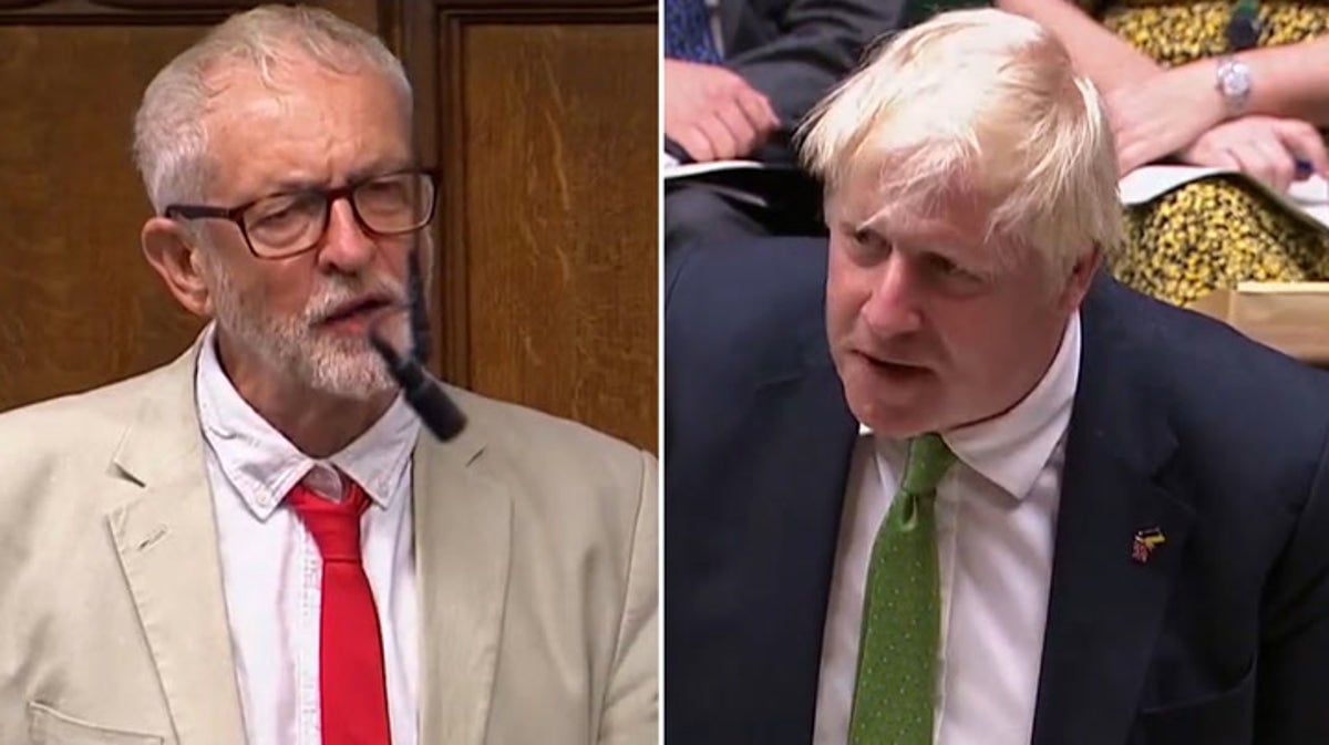 Jeremy Corbyn tells Boris Johnson his legacy will be of ‘poverty, inequality and insecurity’