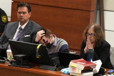 Parkland school killer Nikolas Cruz hides face as horrific videos of massacre played at death penalty hearing