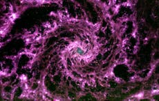  Nasa’s James Webb Space Telescope casually reveals terrifying purple galactic swirl in our universe