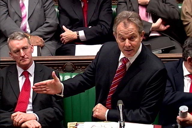 Newly released files suggest Tony Blair’s spin team felt his weekly performances at the Commons despatch box required major improvement – and that the premier detested the spectacle anyway (PA)