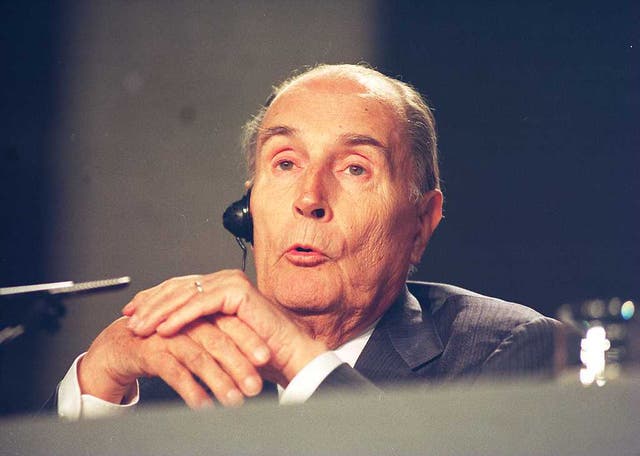 French President Francois Mitterrand (PA)