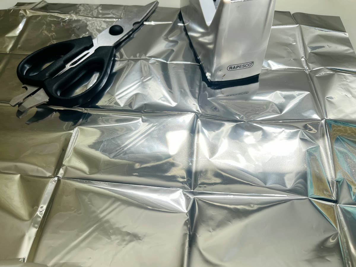 Woman&rsquo;s foil blanket trick keeps house cooler in heatwave