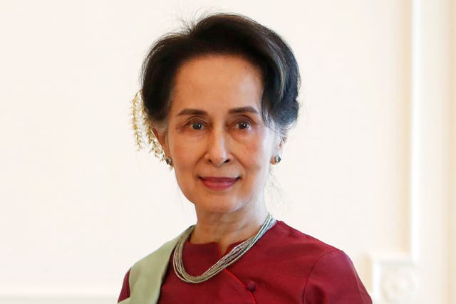 <p>Independent obeservers have described the trial of Aung San Suu Kyi as a sham </p>