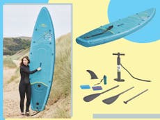 Aldi is selling an inflatable stand-up paddleboard for summer watersports