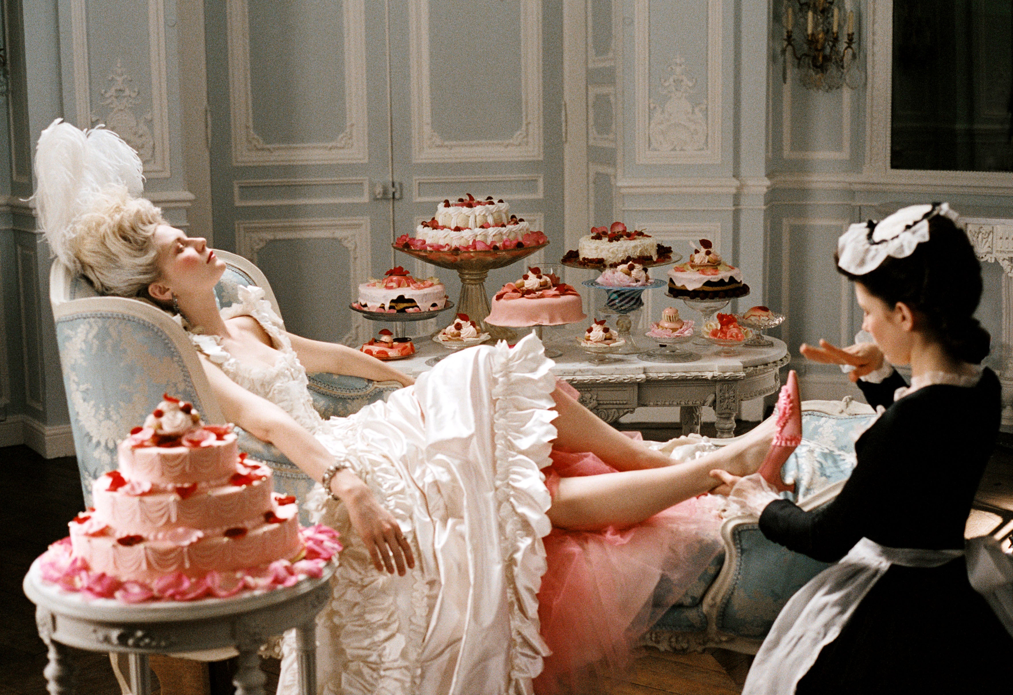 Kirsten Dunst as Marie Antoinette int he 2006 film