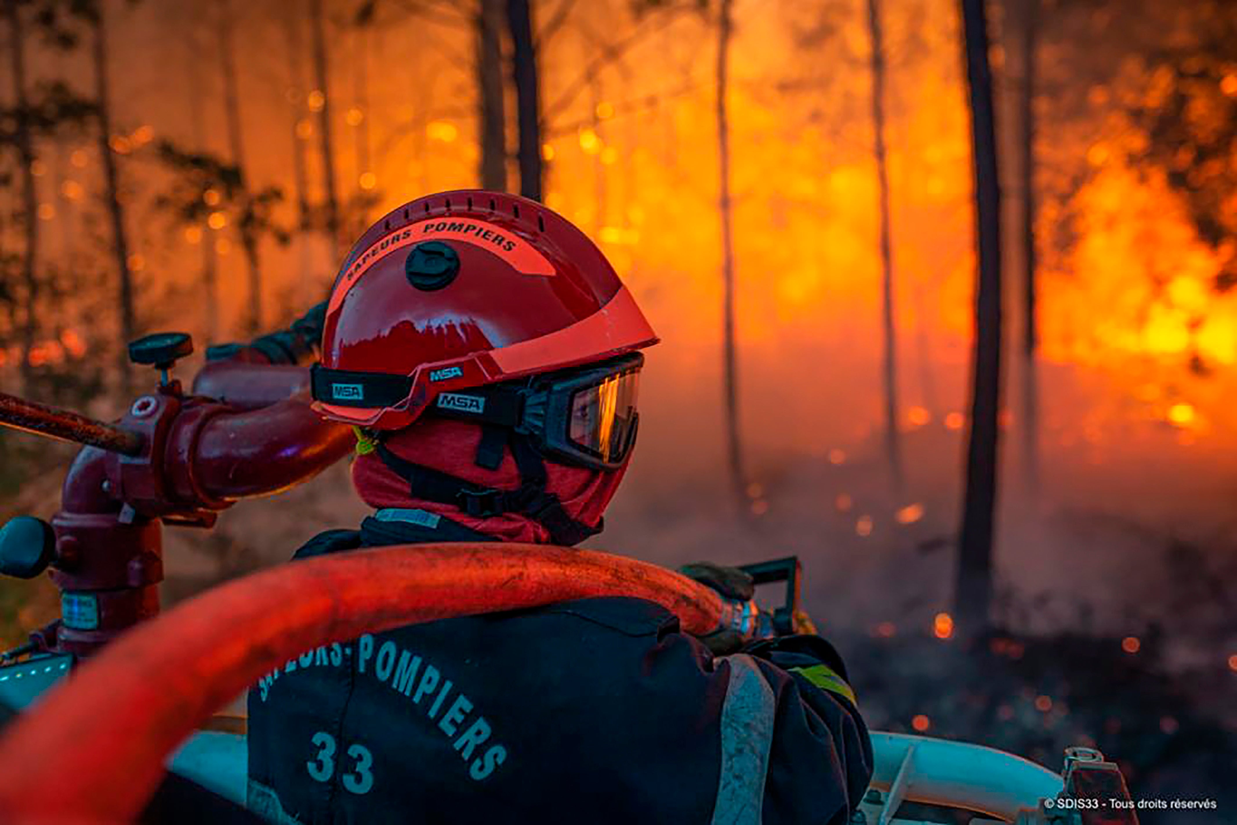 Wildfires are also sweeping France and Spain