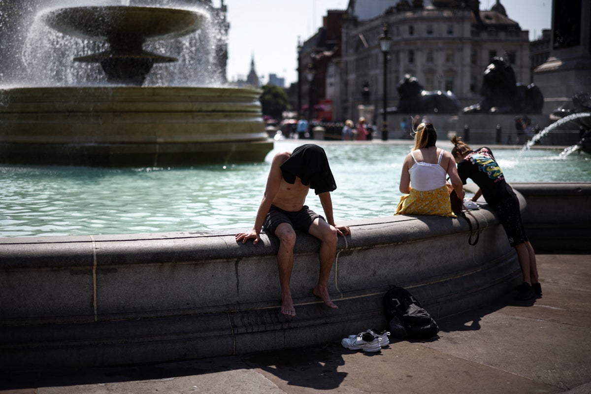 UK temperature tops 40C for first time ever breaking record twice in one day