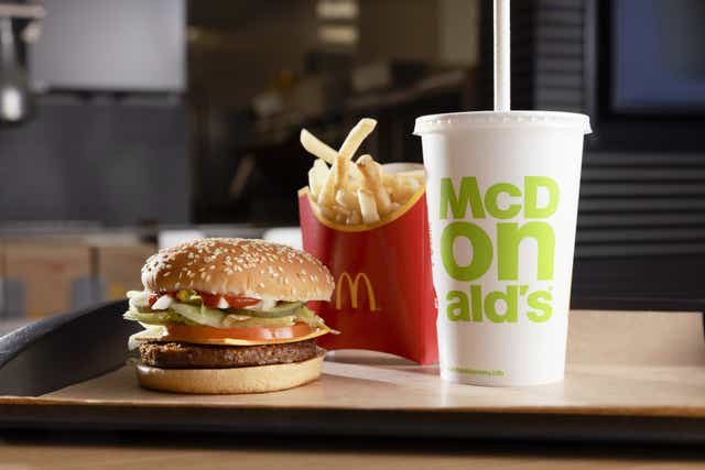 McDonald’s is launching a rewards scheme in the UK to let customers collect points to spend on food or donate to charities (McDonald’s/PA)