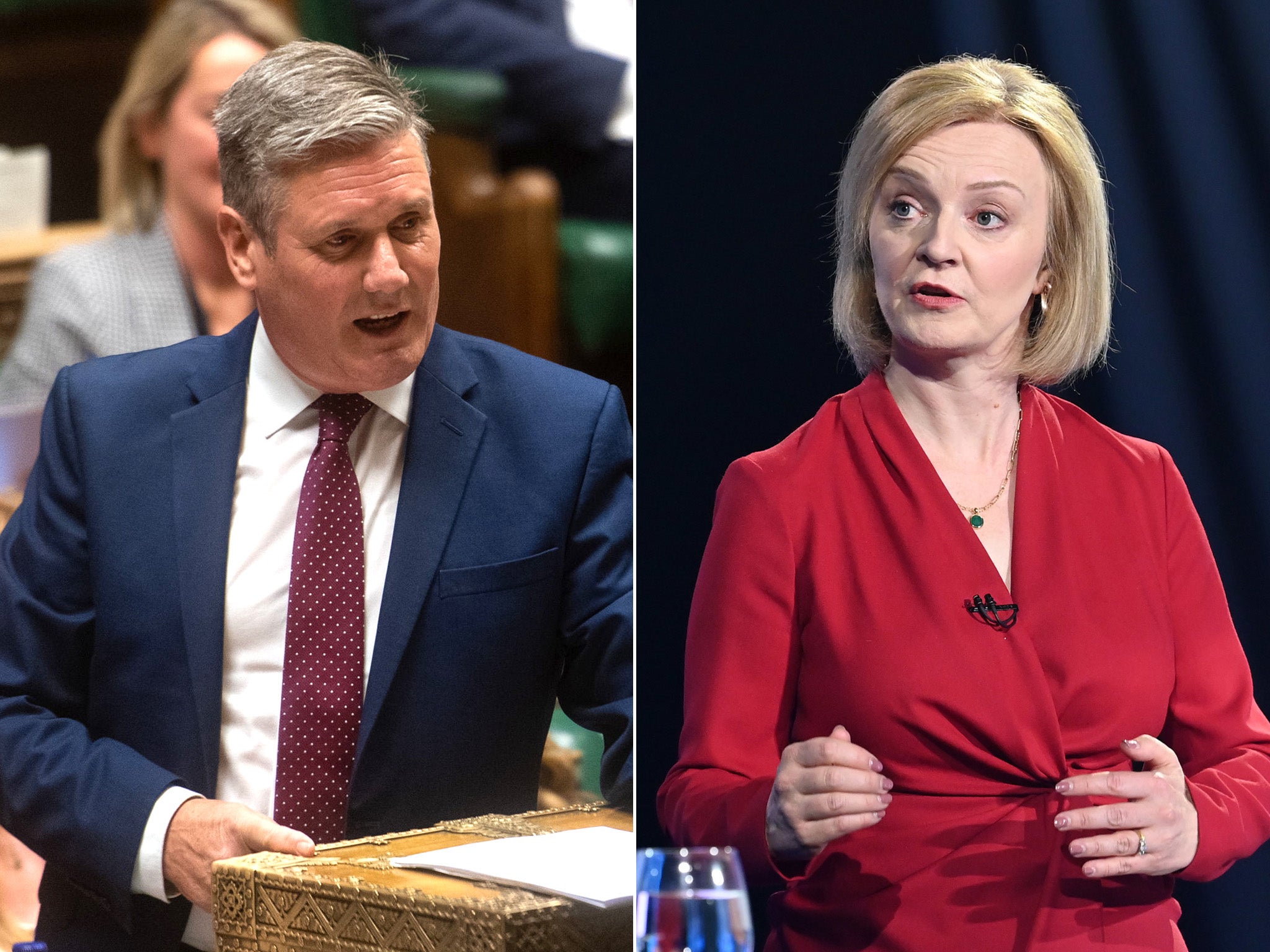 Liz Truss is the least popular of the remaining three Tory leadership contenders among Labour voters, but Keir Starmer says: ‘I really don’t mind who I go up against’