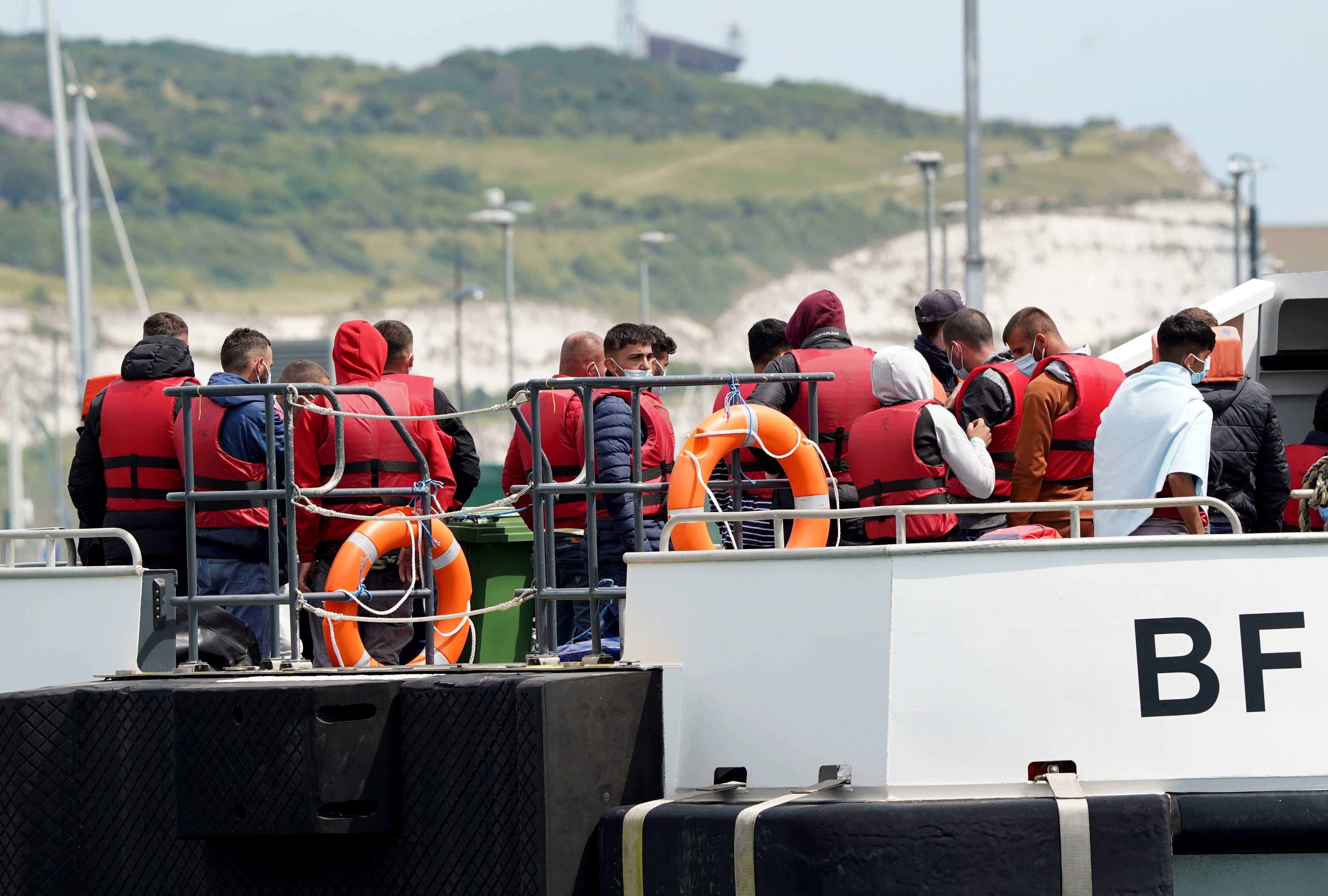 Since the start of 2022, 15,107 people have reached the UK after navigating busy shipping lanes from France in small boats (Gareth Fuller/PA)