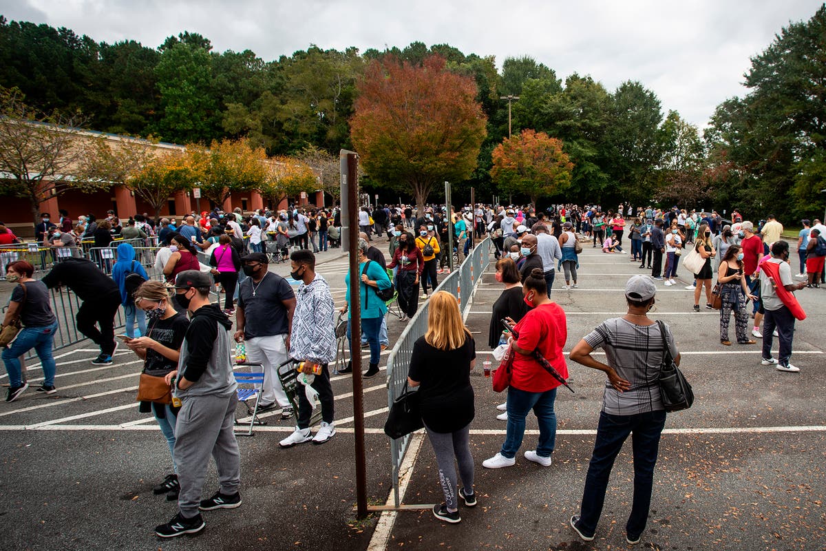 Georgia can ban people handing out food and water to voters, federal judge rules