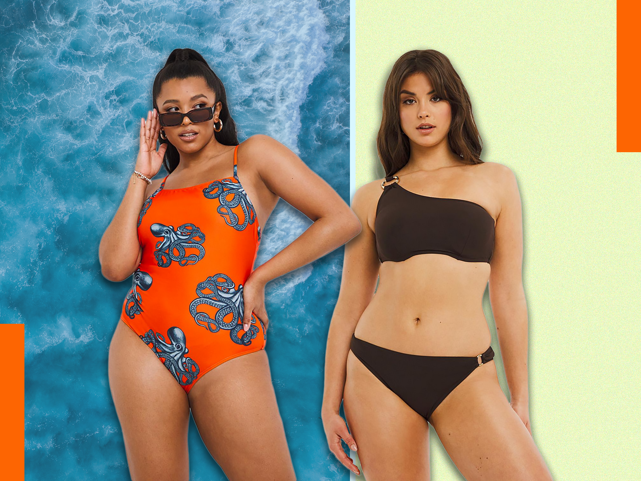 Plus - Sun Tan Tie Front Bralette Top – Heat Swimwear
