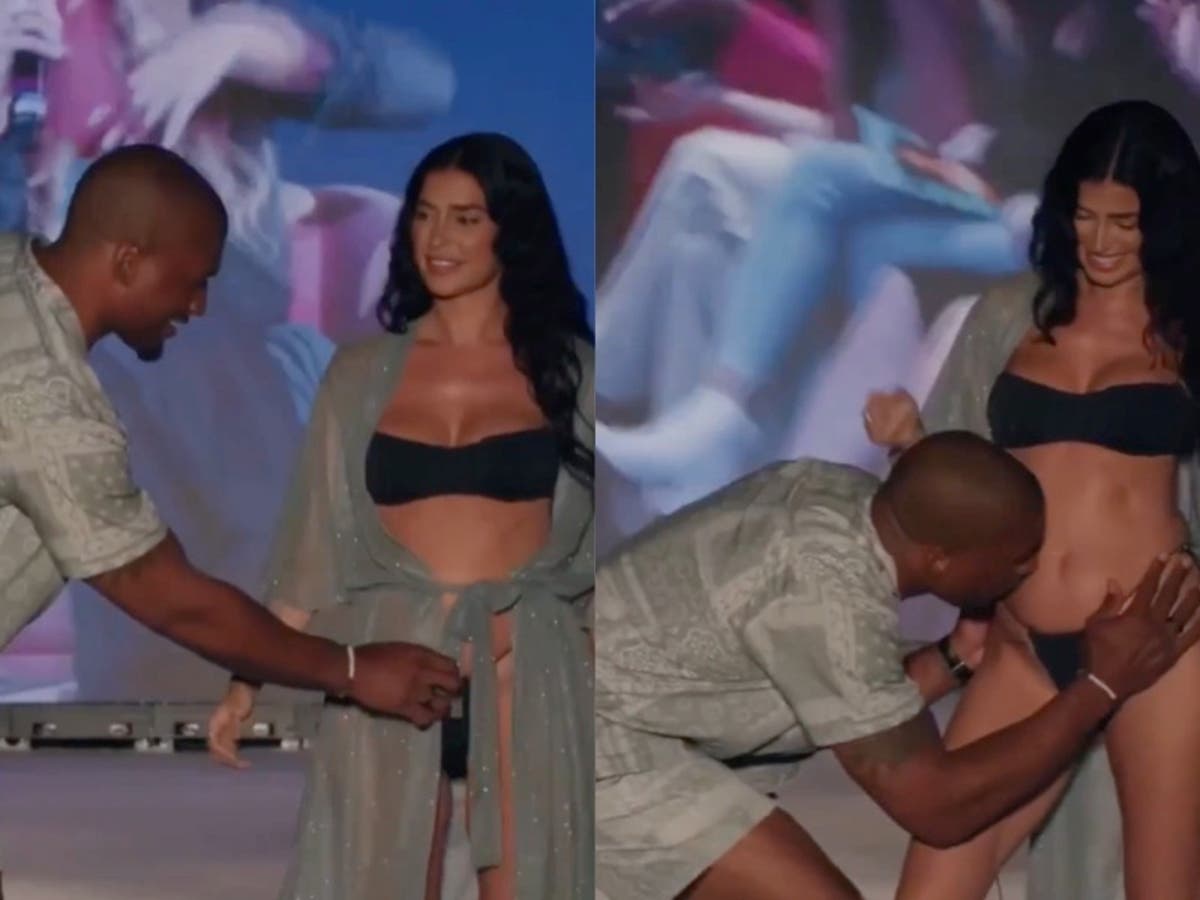 Nicole Williams reveals she is pregnant with first child while walking runway for Sports Illustrated Swim