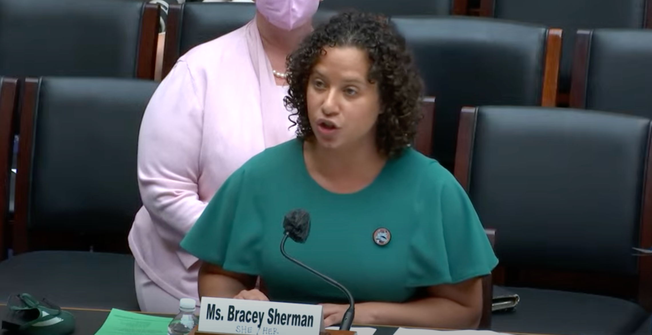 Renee Bracey Sherman testifica ante el Comité de Comercio y Energía de la Cámara el 19 de julio.