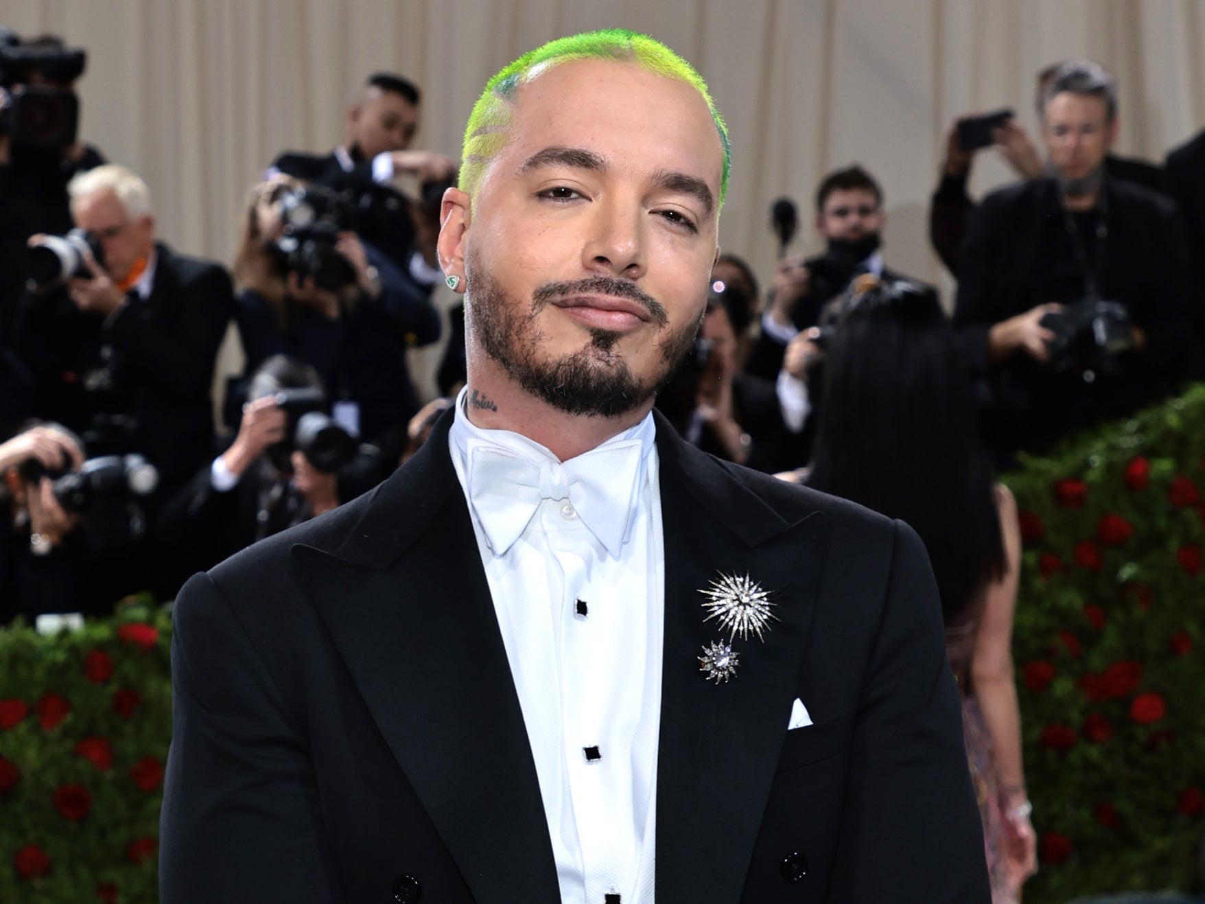 Balvin pictured at the Met Gala in New York City, 2022