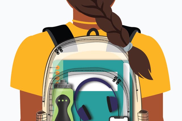 <p>Secondary school students will  be required to have clear backpacks by the Dallas Independent School District </p>