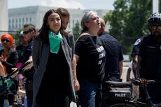 AOC, other lawmakers arrested outside Supreme Court at protest for abortion rights