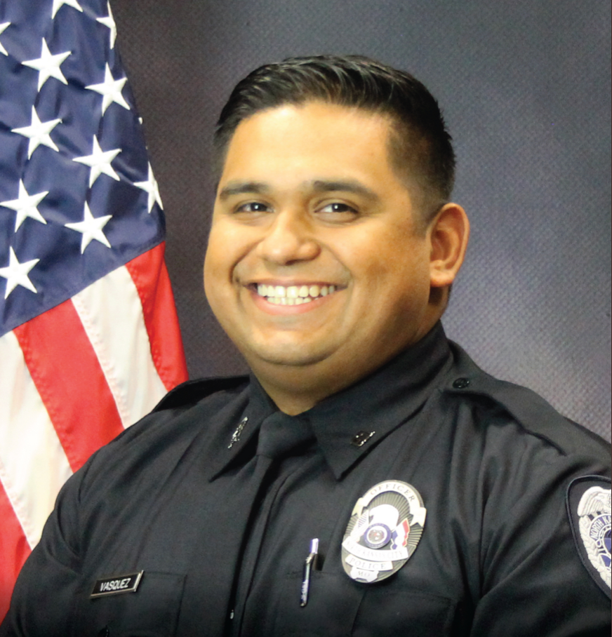 Officer Daniel Vasquez of the North Kansas City Police Department was killed in the line of duty on Tuesday