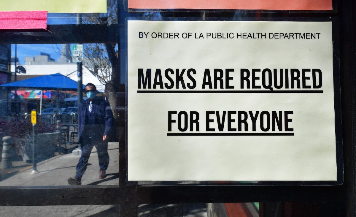 What is the latest US advice on masks as California prepares to bring