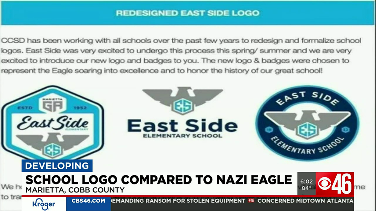 Georgia okulu olarak öfke, Nazi sembolüne benzeyen yeni logoyu tanıttı