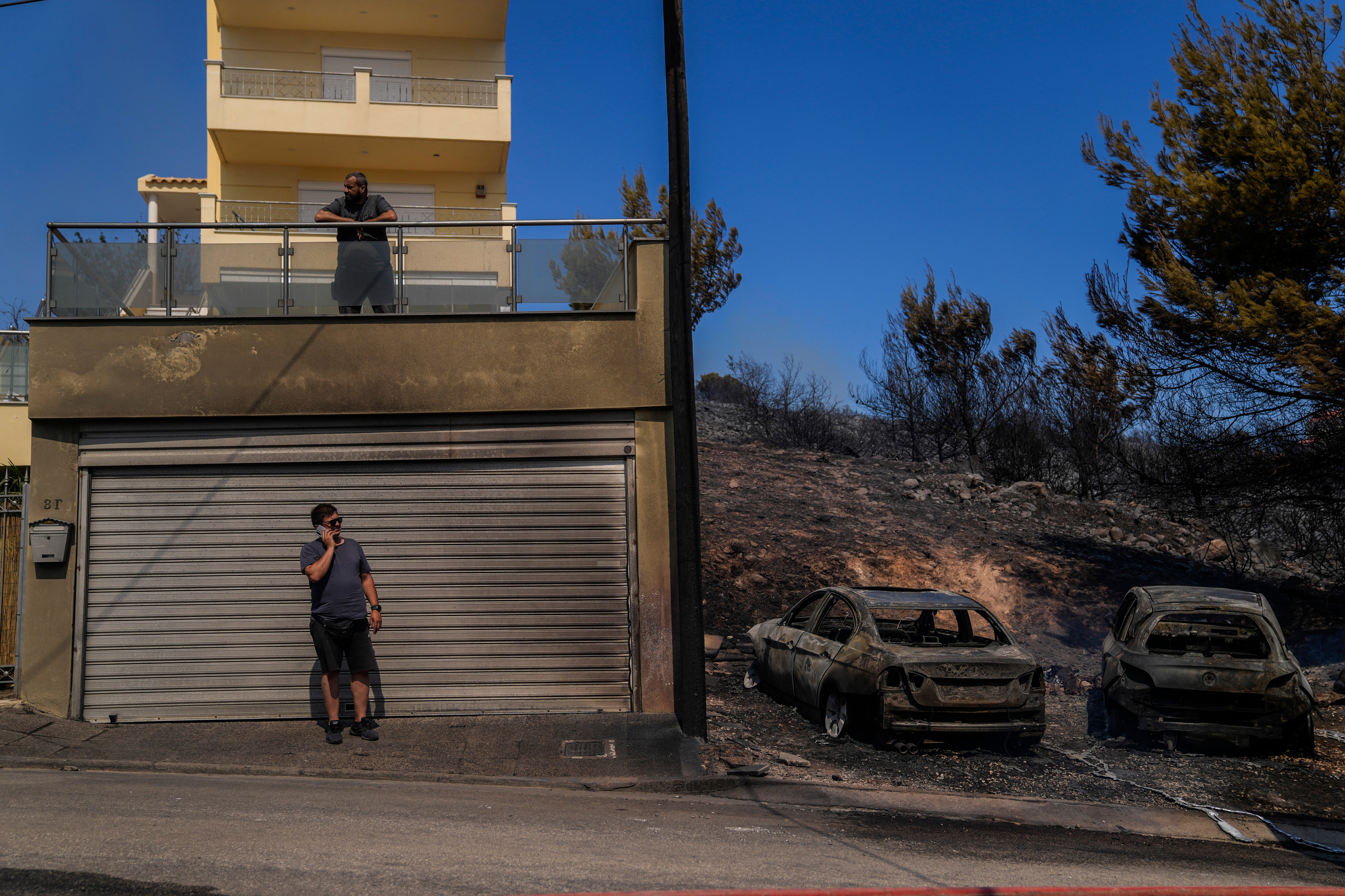 CORRECTION Greece Wildfires