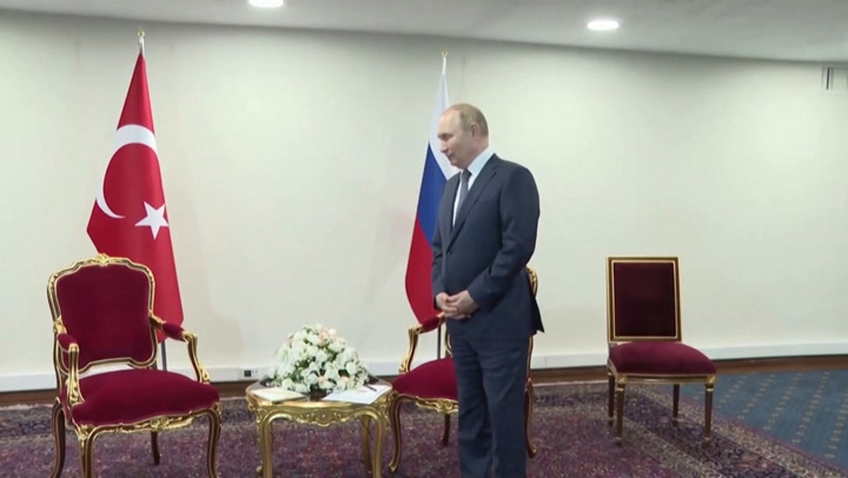 Putin made to wait for Erdoğan in awkward moment ahead of Tehran talks