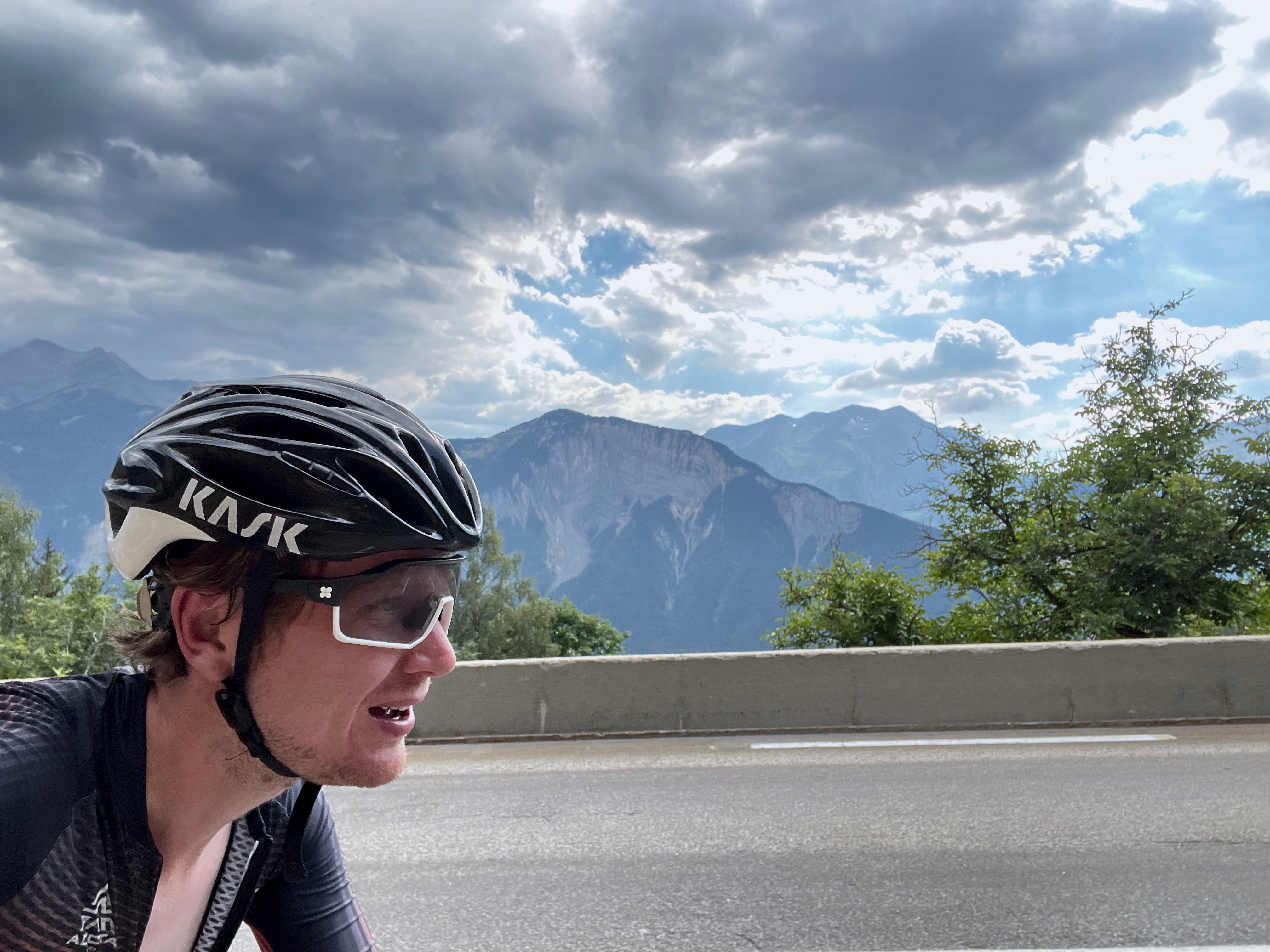 The air was cooler above the trees on Alpe d’Huez