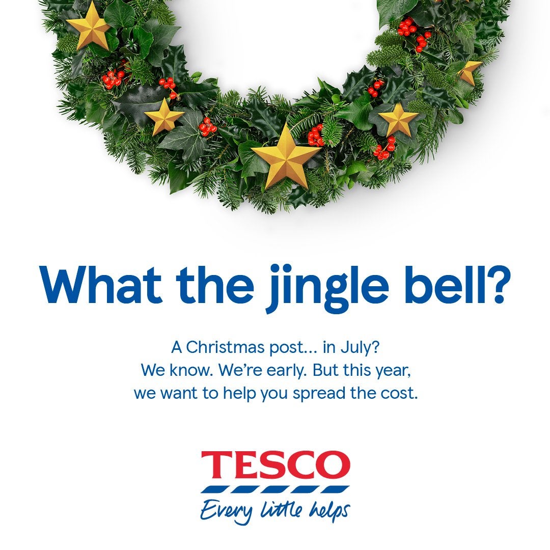 Tesco has released a Christmas advert to help struggling shoppers “spread the cost” amid record levels of food prices
