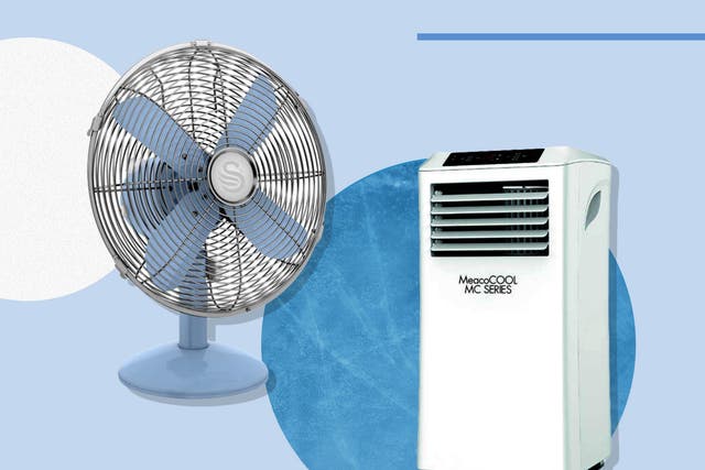 <p>One cools your room, the other cools you </p>