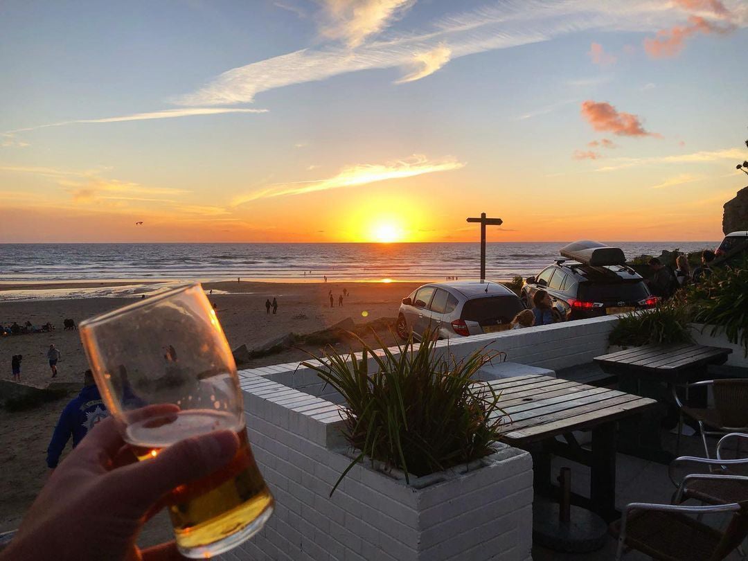 Located among the dunes of Porthtowan Beach, Blue Bar is a photographer’s - and beer-lover’s - dream