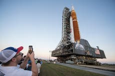Artemis launch - live: Nasa says mission ‘go for launch’ 