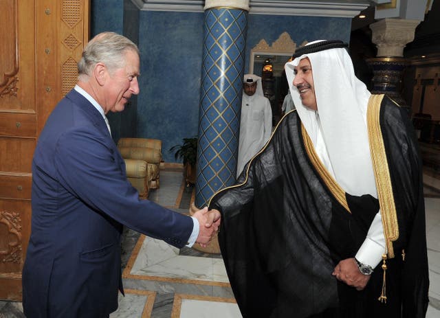 <p>Prince Charles meets Sheikh Hamad bin Jassim </p>