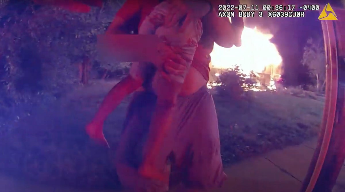 Man saves 5 from house fire; jumps out window to save baby