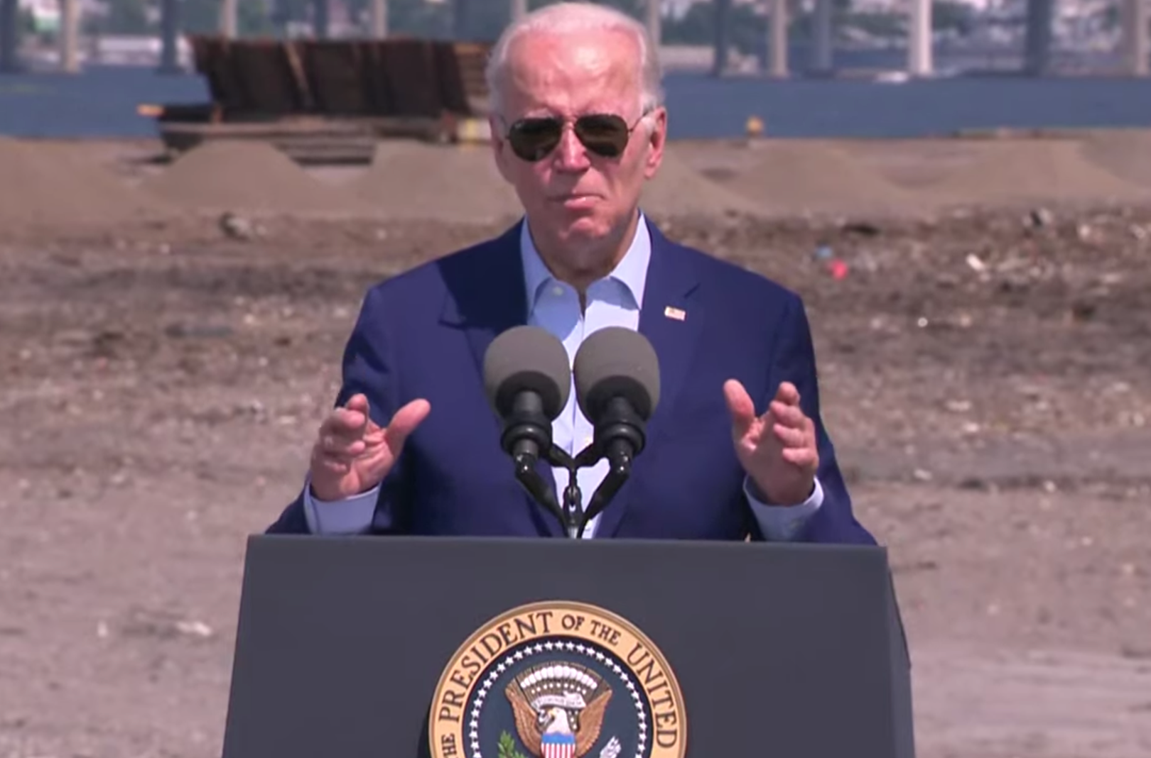 <p>President Joe Biden announced new climate measures on Wednesday during a speech in Massachusetts</p>